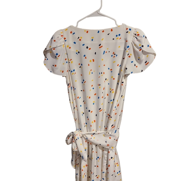 Vintage Liz Claiborne Confetti Petal Sleeve Dress - Picture 2 of 10